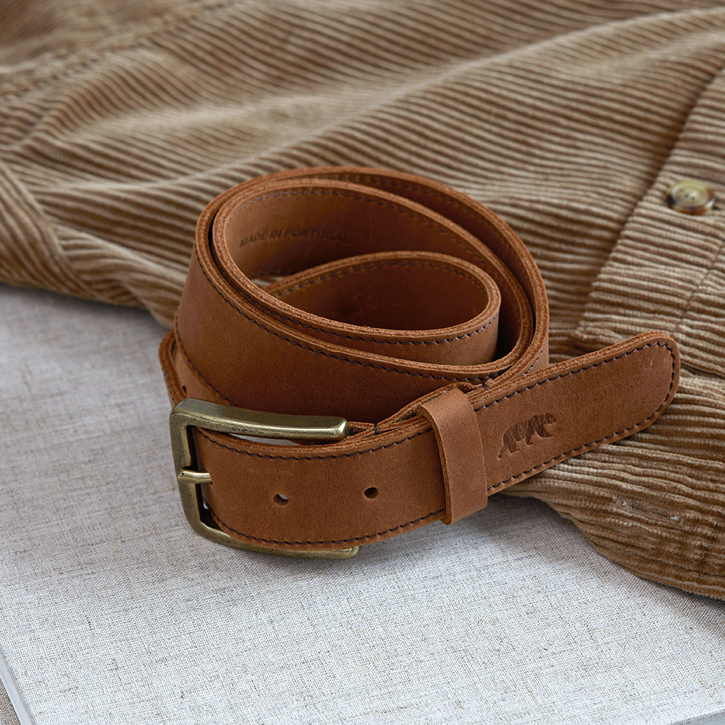 Leather belt