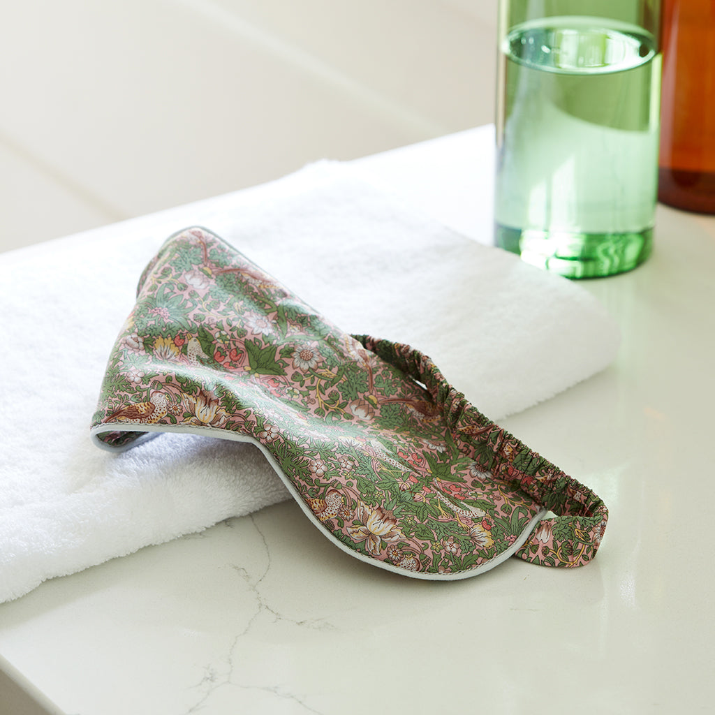 Luxury Aromatheraoy Liberty Print Eye Mask - Strawberry Thief