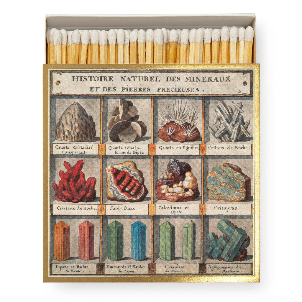 Luxury Matches - Natural History Museum Minerals