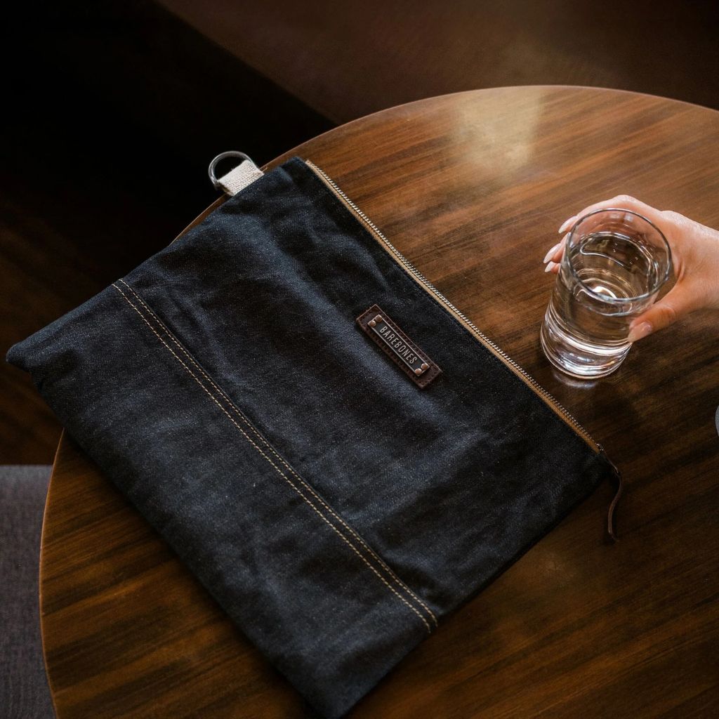 Large Zipper Pouch - Denim