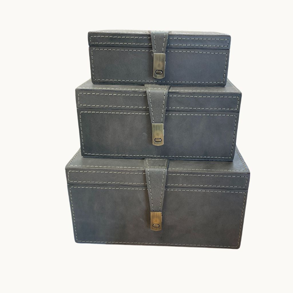 Sample Set of Three Keepsake Boxes - Olive