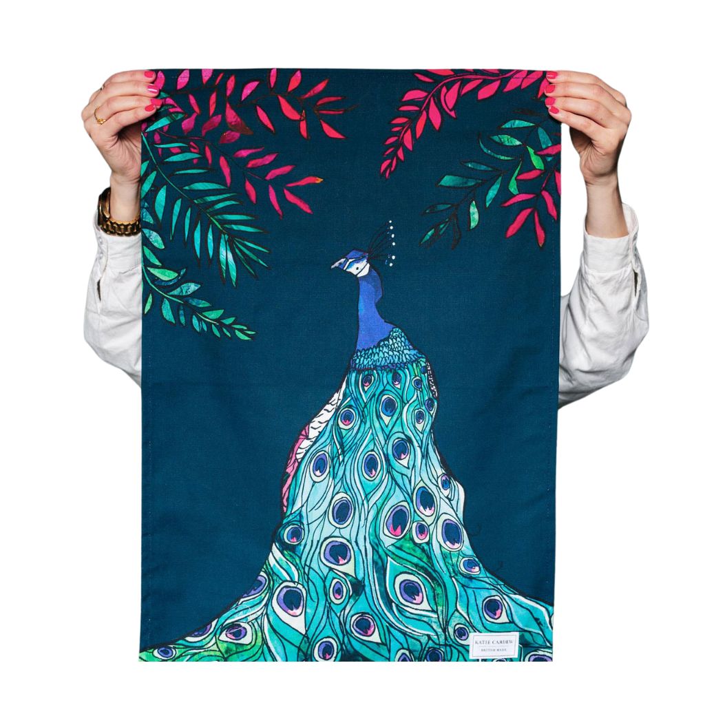 Peacock Tea Towel