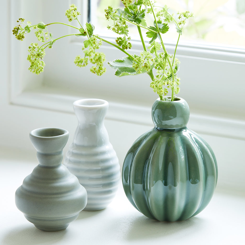 Samsurium Minibell - Set Of Three Vases - Green