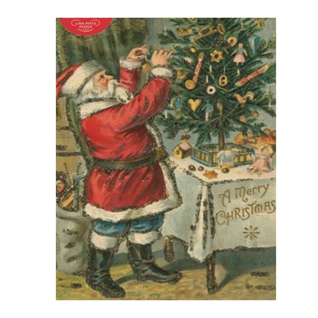 Santa Trims the Tree puzzle