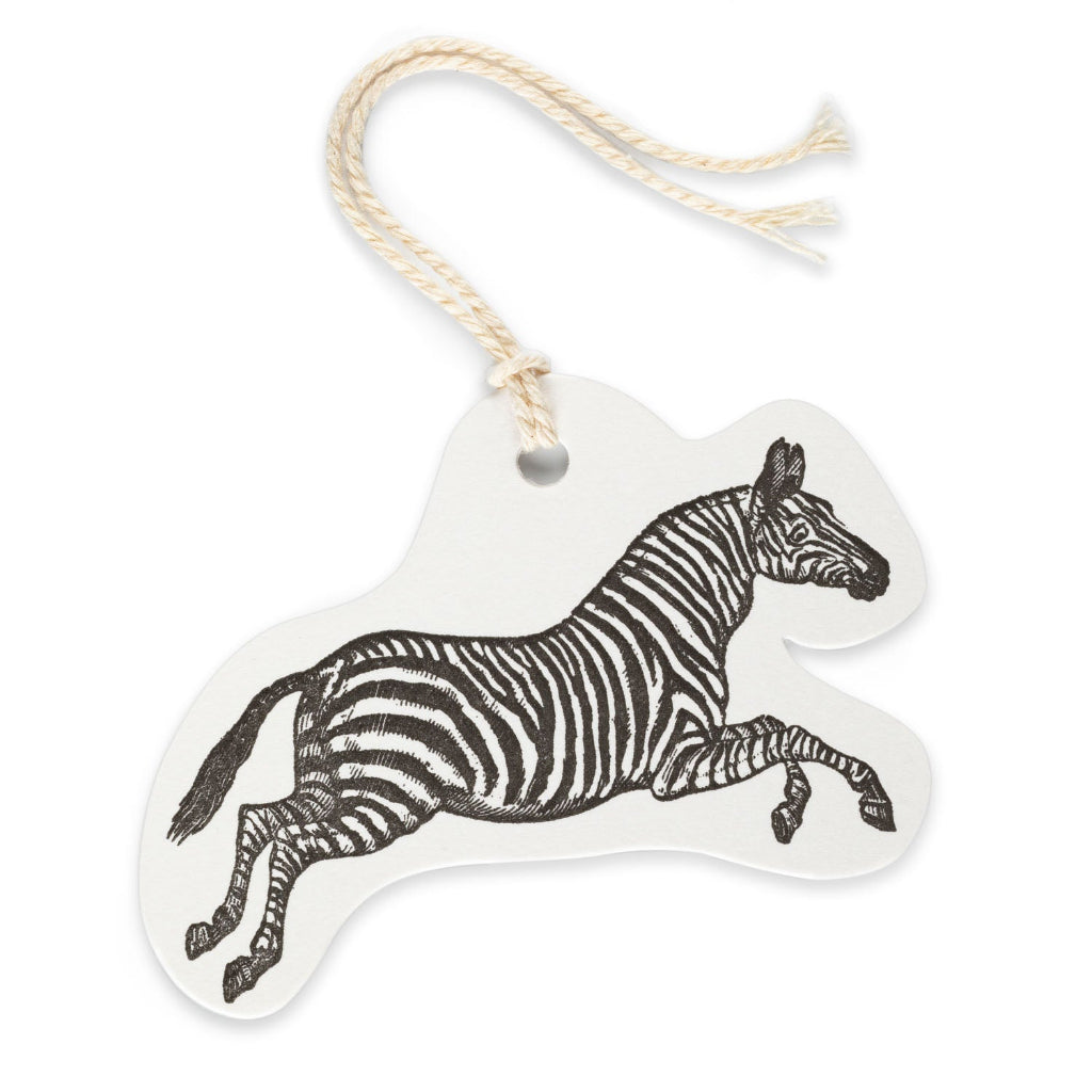 zebra gift tag