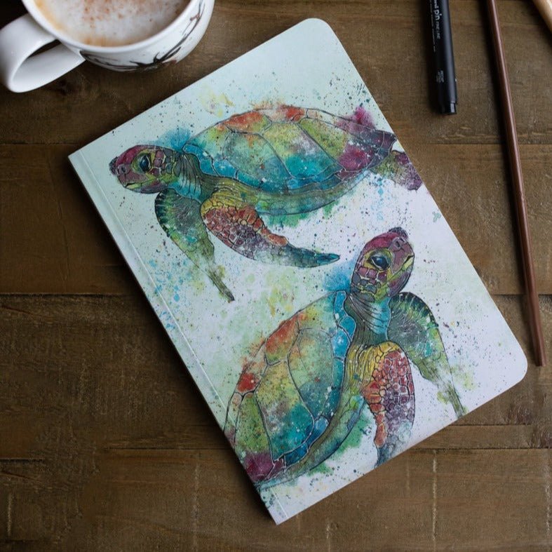 A5 Bound Notebook Turtle Design - Life of Riley