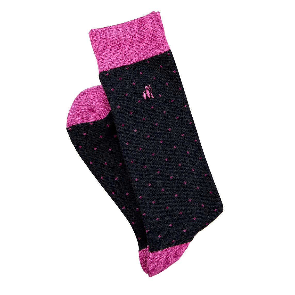Bamboo Socks - Spotted Pink - Life of Riley