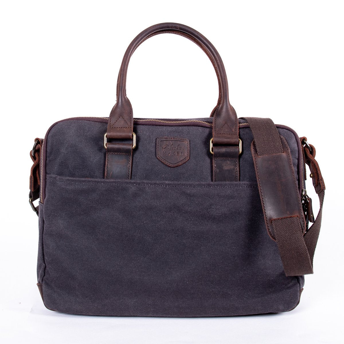 Canvas & Leather Laptop Bag - Life of Riley