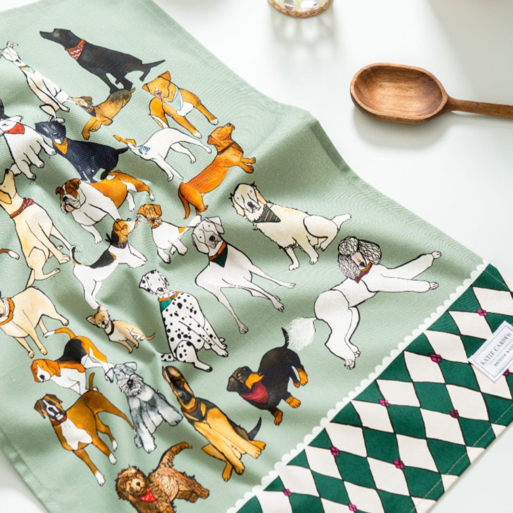 Dogs Tea Towel