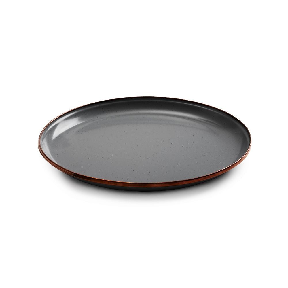 Enamel Plate Set In Slate Grey - Set Of Two Plates - Life of Riley