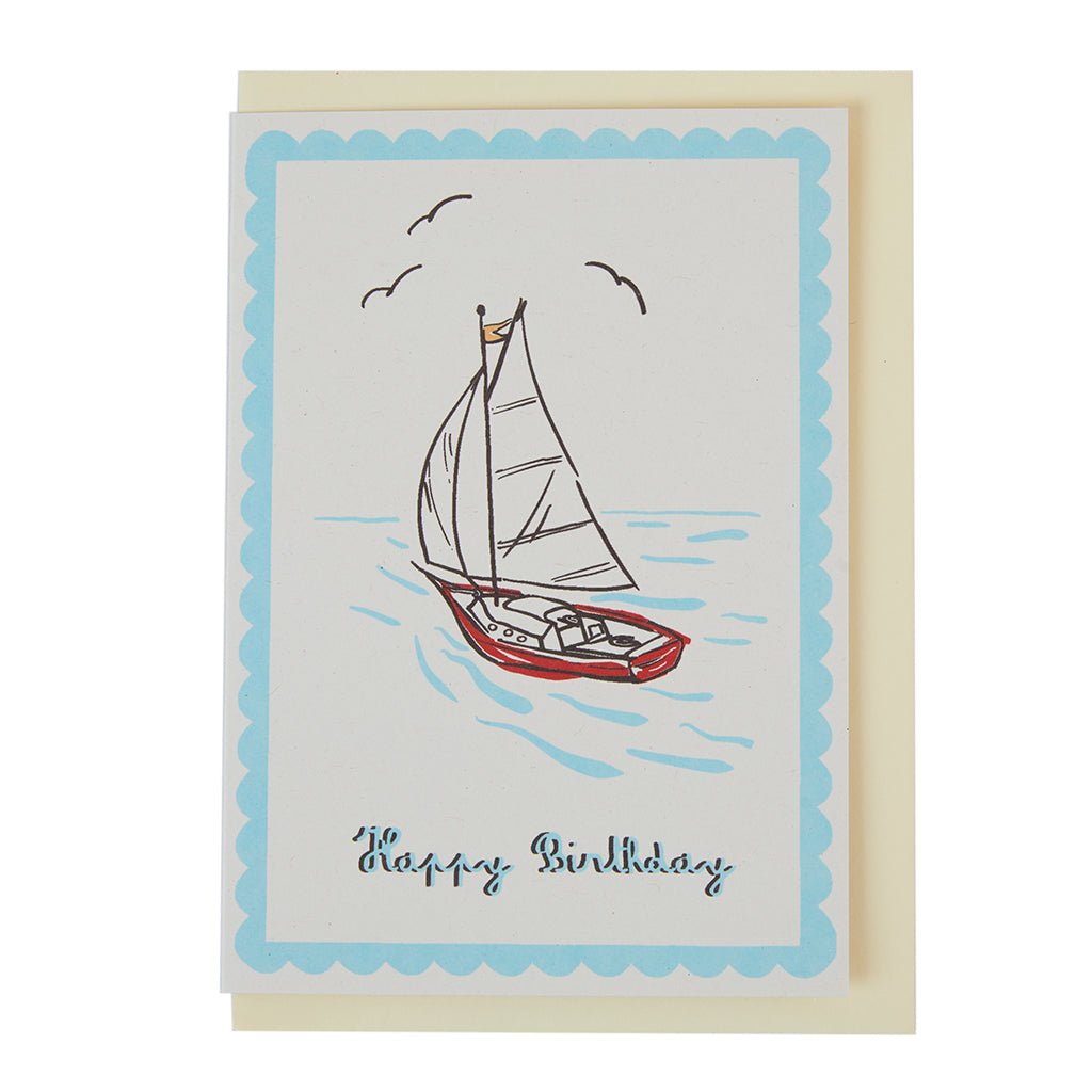 Happy Birthday Boat Card - Life of Riley