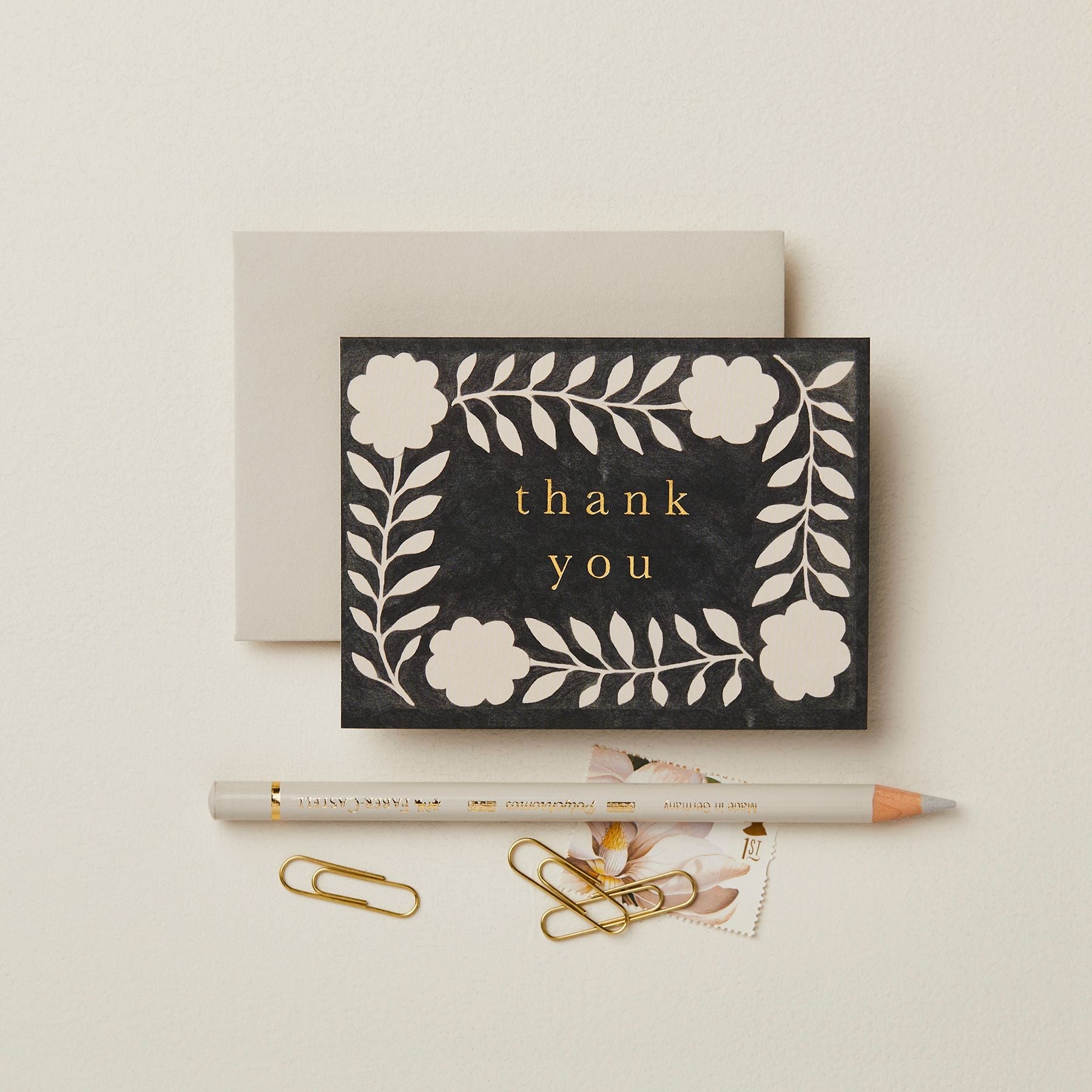 Ink Flora 'Thank You' Mini Card - Life of Riley