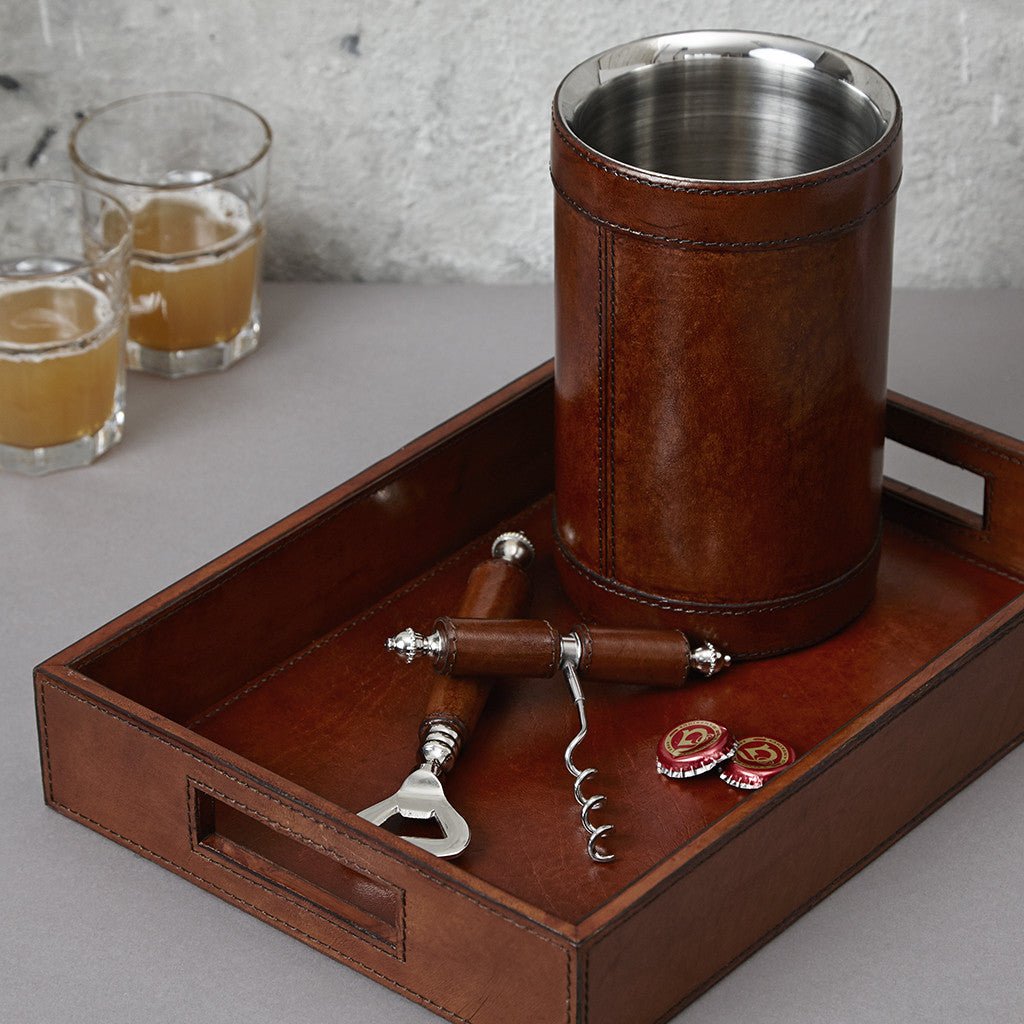 Leather Drinks Connoisseur Gift Set - Life of Riley