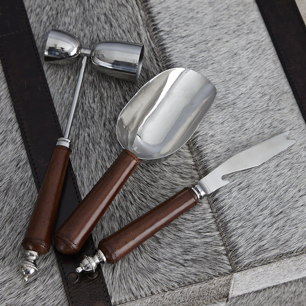 Leather Handled Cocktail Tool Collection - Life of Riley