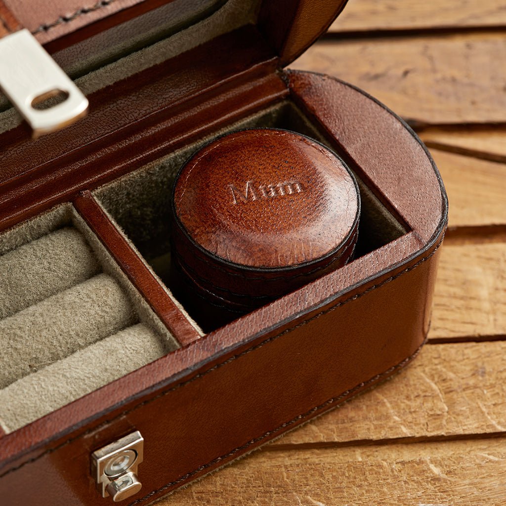 Leather Personalised Small Jewellery Box - Life of Riley