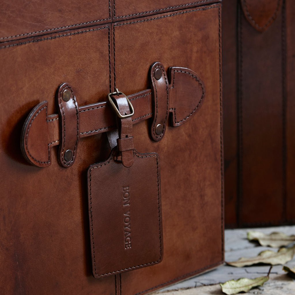 Leather Steamer Trunk - Life of Riley