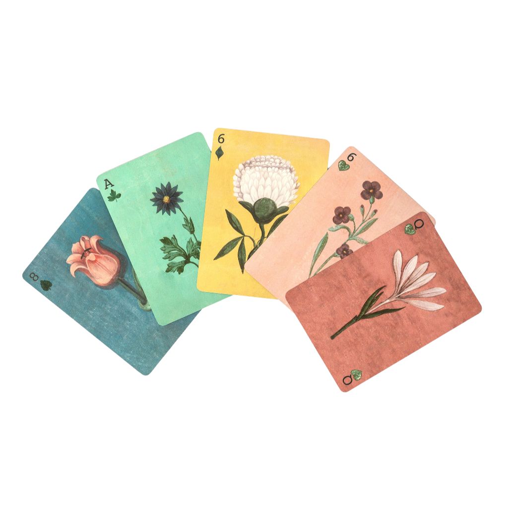 Playing Cards Festival Of Flowers Design