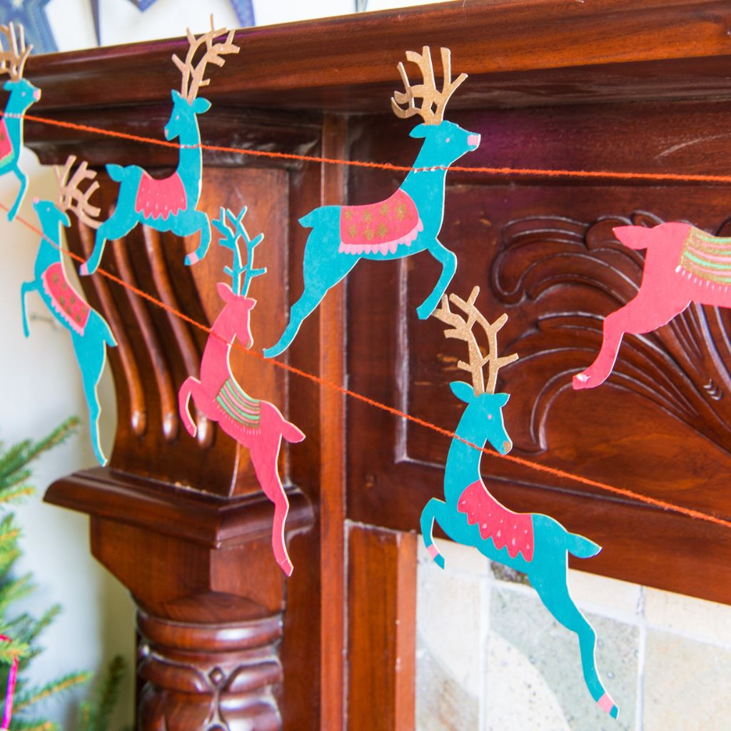 Reindeer garland