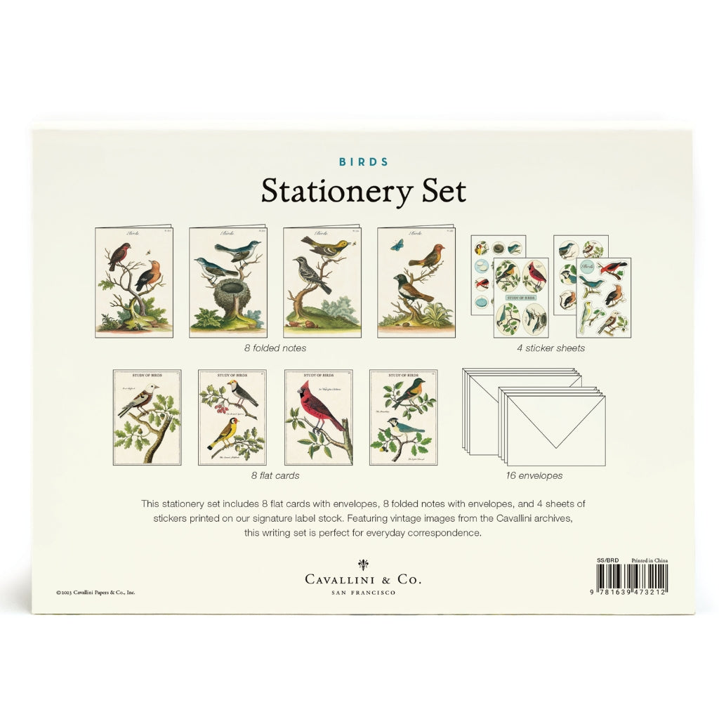 Birds Stationery Set