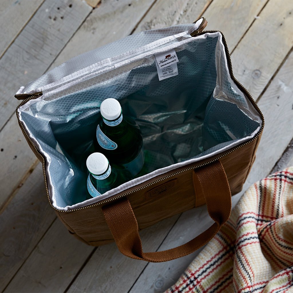 Waxed Canvas Cool Bag - Insulated For Hot Food Too - Life of Riley