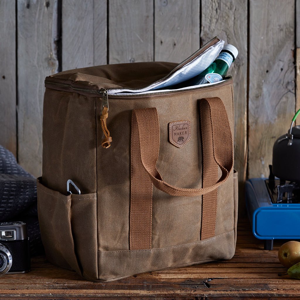 Waxed Canvas Cool Bag - Insulated For Hot Food Too - Life of Riley