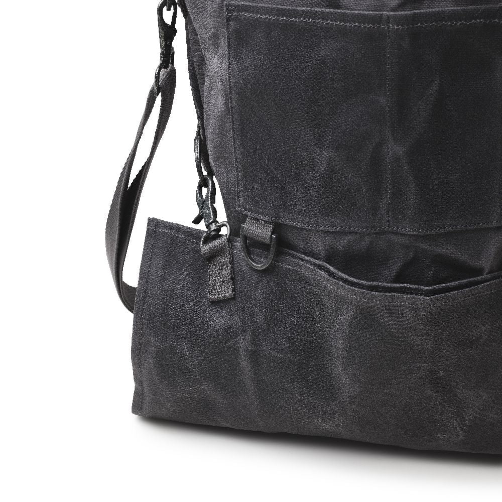 Waxed Canvas Gathering Bag - Slate Grey - Life of Riley